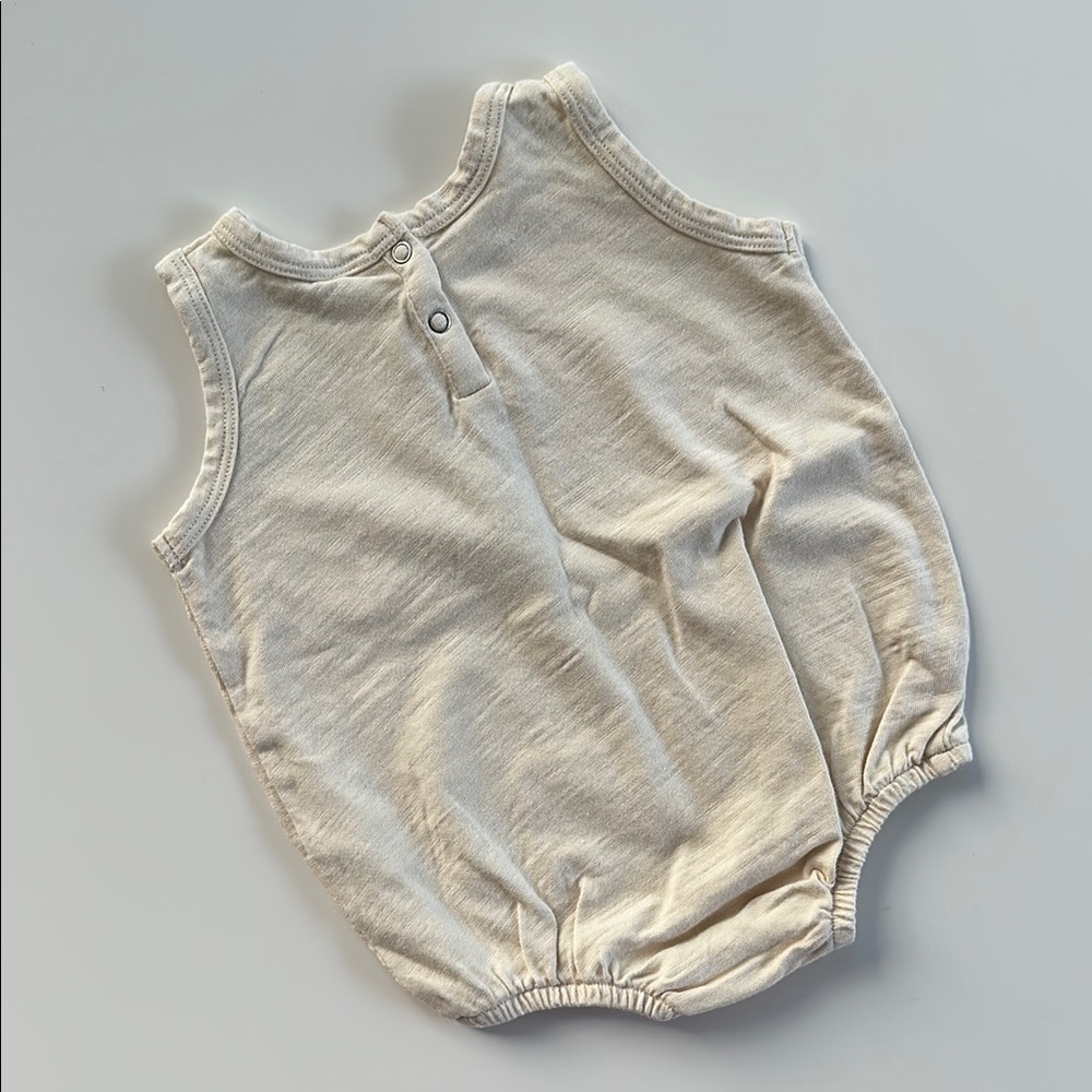 Rylee + Cru Beige Sunburst Romper - Picture 5 of 5